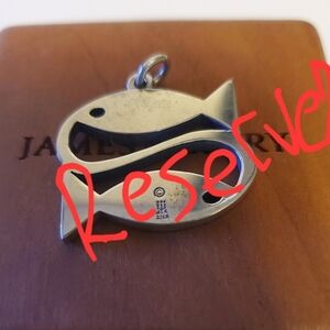 James Avery Retired Abstract Pisces Pendant